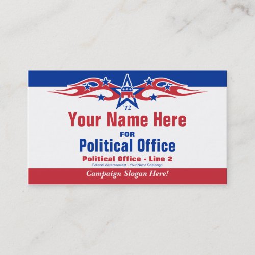 Political Election Campaign Card _ Republican