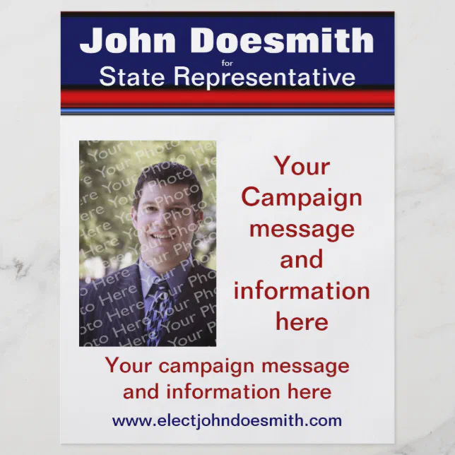 Political Election Campaign Flyer Template Zazzle Political Election Campaign Flyer Template Zazzle