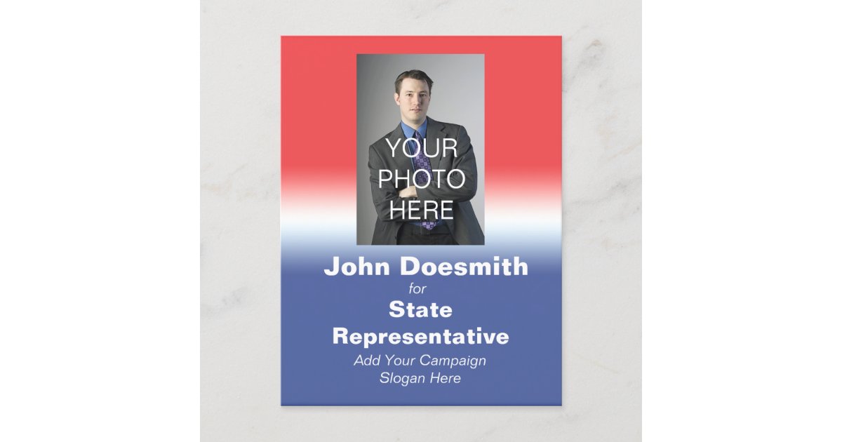 Political Election Campaign Post Card Election | Zazzle