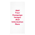 Political Election Campaign Rack Card Template | Zazzle