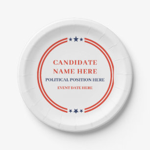 Political Election Campaign Tea Party Paper Plates