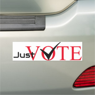 Political Elections Just Vote  Car Magnet