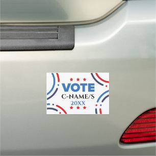 Political Elections Your Candidates Name/Year Car Magnet