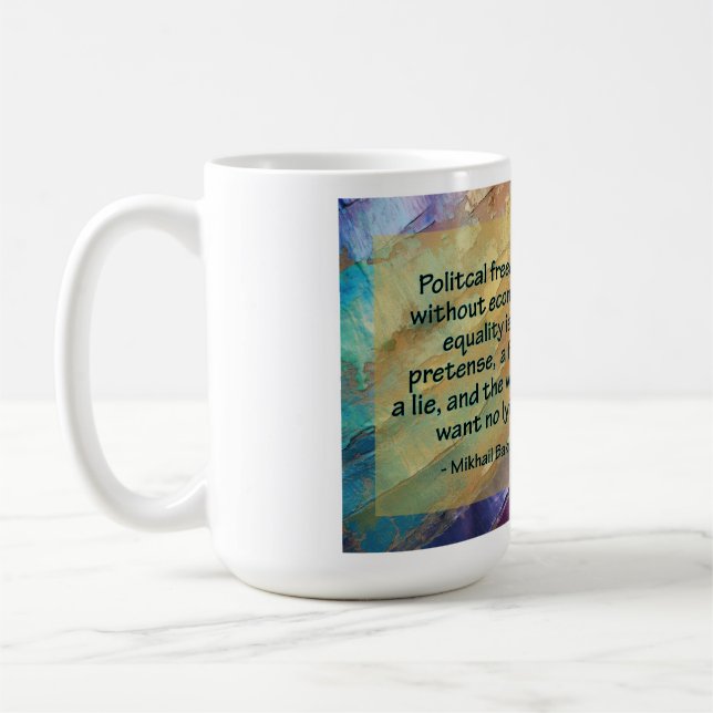 Political Freedom and Economic Equality Coffee Mug (Left)