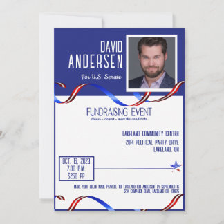 Political Fundraiser Invitation With Photo
