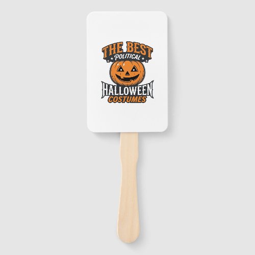 Political Halloween Costume Pumpkin Vintage Shirt_ Hand Fan