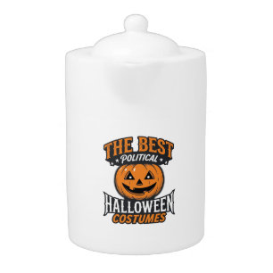 Political Halloween Costume Pumpkin Vintage Shirt_ Teapot