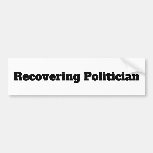 Political Humor Bumper Sticker (Front)