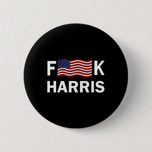 Political Humor F Kamala Harris Conservative Repub Button
