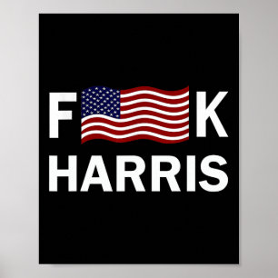 Political Humor F Kamala Harris Conservative Repub Poster