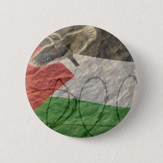 political items, basque / palesinian button (Front)