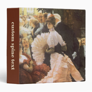 Political Lady by James Tissot, Vintage Victorian Binder