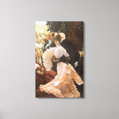 Political Lady by James Tissot Vintage Victorian Canvas Print