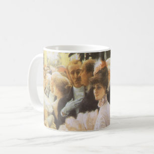Political Lady by James Tissot, Vintage Victorian Coffee Mug
