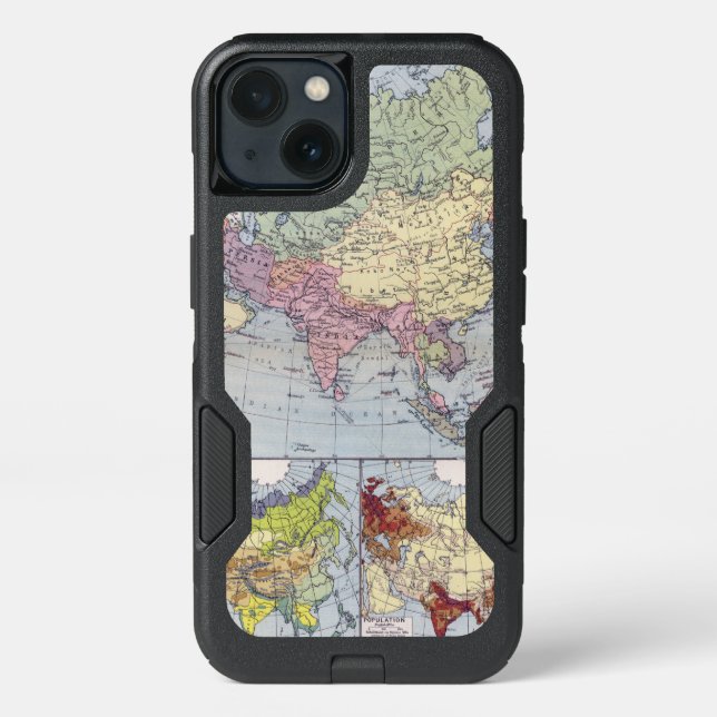 Political Map | Asia Otterbox iPhone Case (Back)