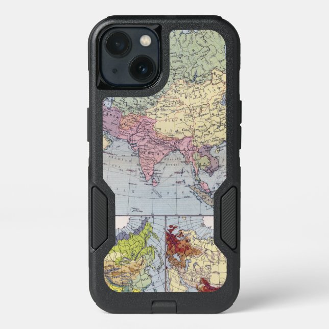 Political Map | Asia Otterbox iPhone Case (Back)