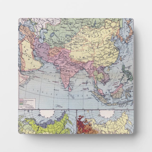 Political Map | Asia Plaque (Front)