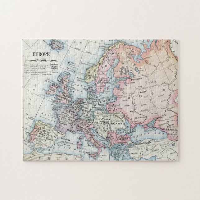 Political Map of Europe (1916) Jigsaw Puzzle (Horizontal)