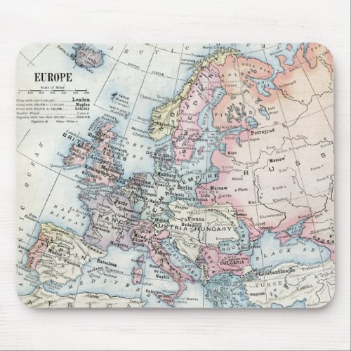 Political Map of Europe 1916 Mouse Pad