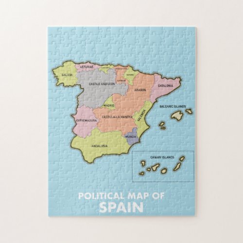 Political map of Spain Jigsaw Puzzle