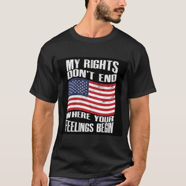 Political My Rights  T-Shirt (Front)