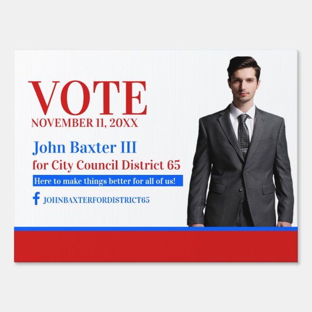 Political Office Yard Sign (Front)
