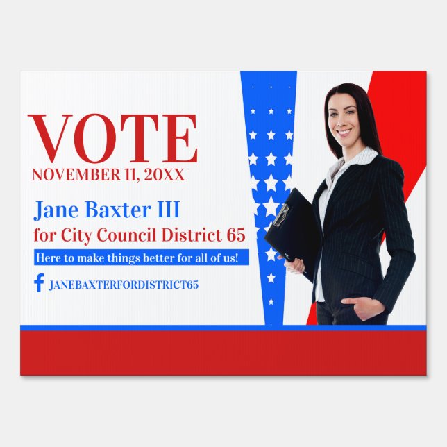 Political Office Yard Sign (Front)