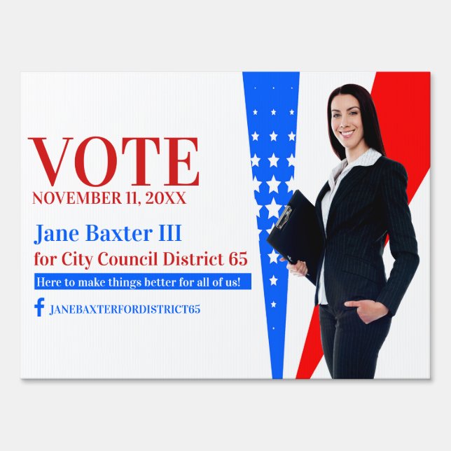 Political Office Yard Sign (Front)