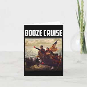 Political Party Booze Cruise Shades And Red Cups T Card