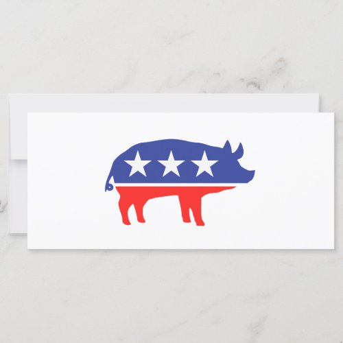 Political Party Pig Mascot