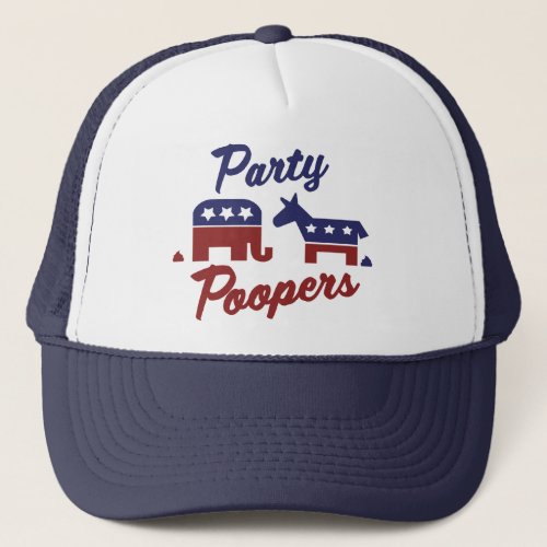 Political Party Poopers Trucker Hat