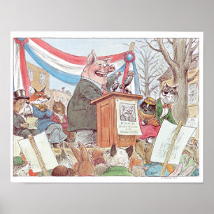 Political Pig Print