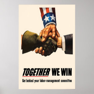 Political Poster USA Labor-Management Committee