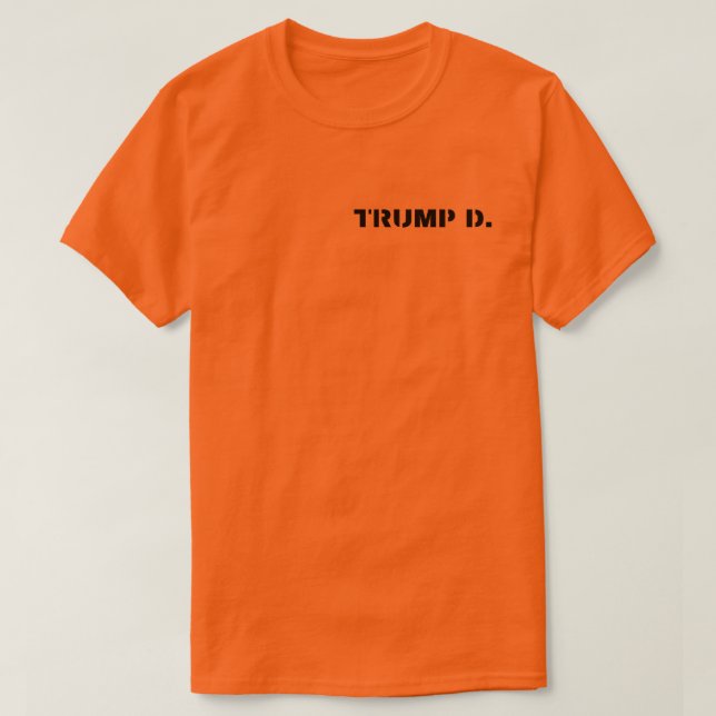 Political Prisoner 45 Prison President Trump Meme T-Shirt (Design Front)