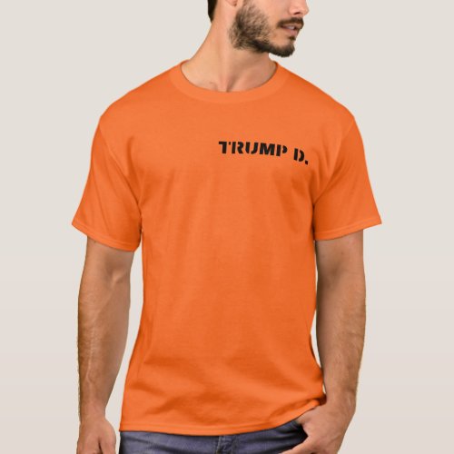 Political Prisoner 45 Prison President Trump Meme T_Shirt