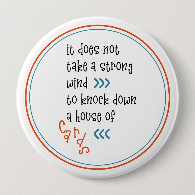 Political Protest Election Campaign Button (Front)