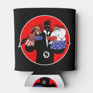 Political Puppet Show Can Cooler