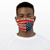 Political,Resistance, Injustice, Protest Adult Cloth Face Mask (Worn)