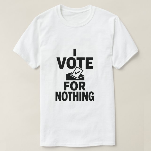 Political Satire Minimal Meme Design T-Shirt (Design Front)