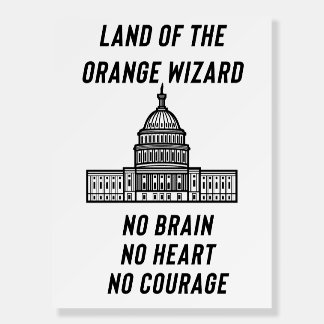 Political Satire: The Orange Wizard’s Capitol Foam Board