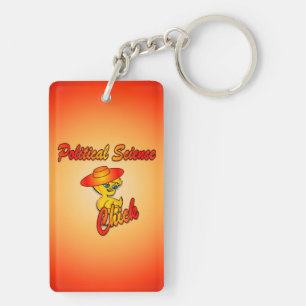 Political Science Chick #5 Keychain