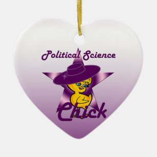 Political Science Chick #9 Ceramic Ornament