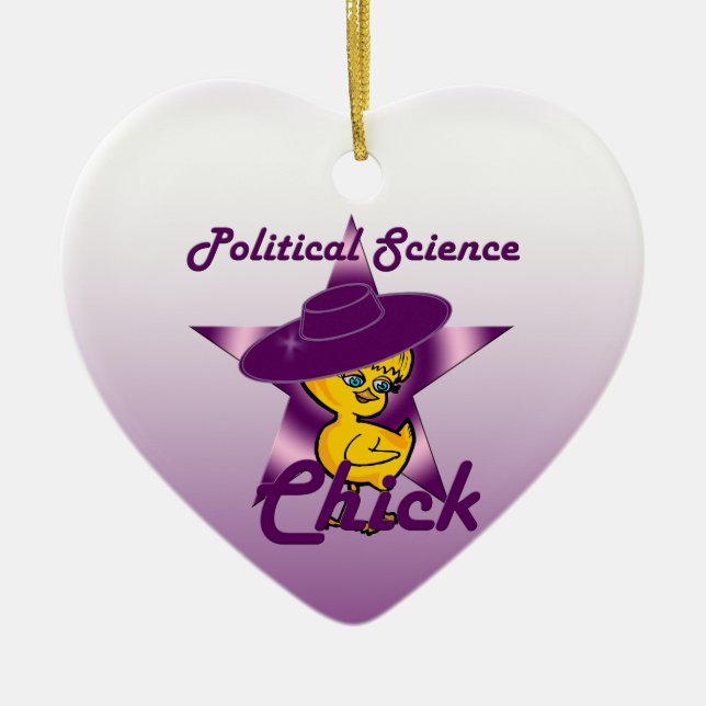 Political Science Chick #9 Ceramic Ornament (Front)