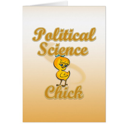 Political Science Chick Cards (Front)
