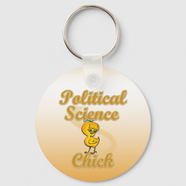 Political Science Chick Keychain (Front)