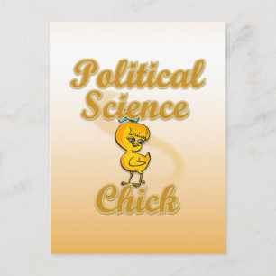 Political Science Chick Postcard
