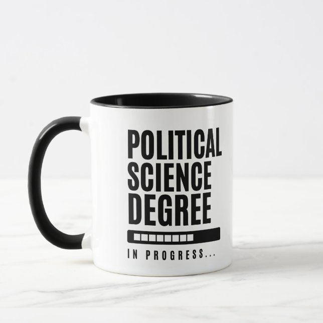 Political Science Degree Gift Mug (Left)