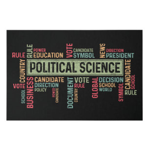 Political Science Faux Canvas Print