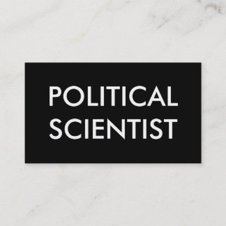 political scientist business card