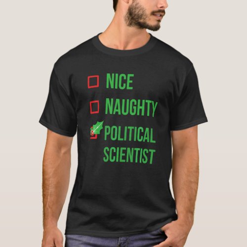 Political Scientist Funny Pajama Christmas T_Shirt